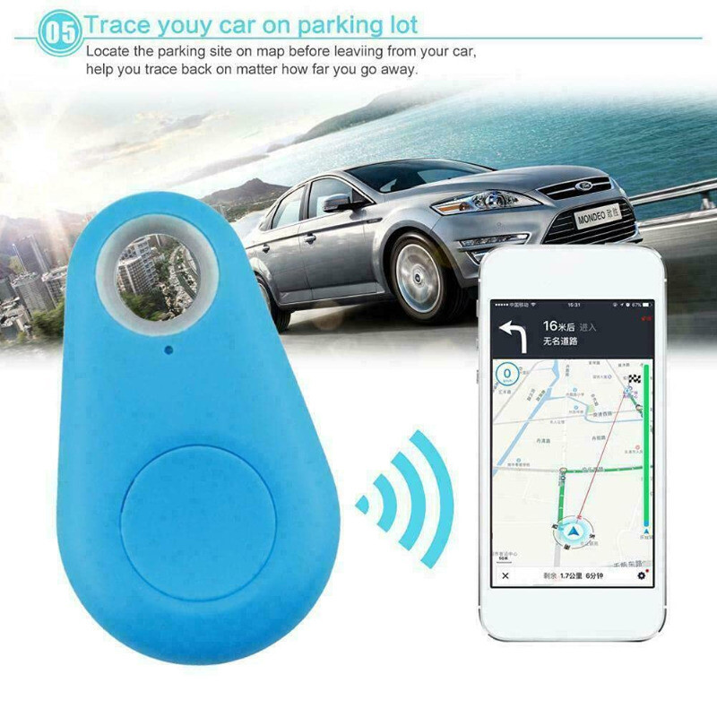 1Pcs Мини моден GPS тракер Anti Lost аларма Безжичен детски портфейл Smart Dog Pets Bluetooth Key Finder Locator Apple Android