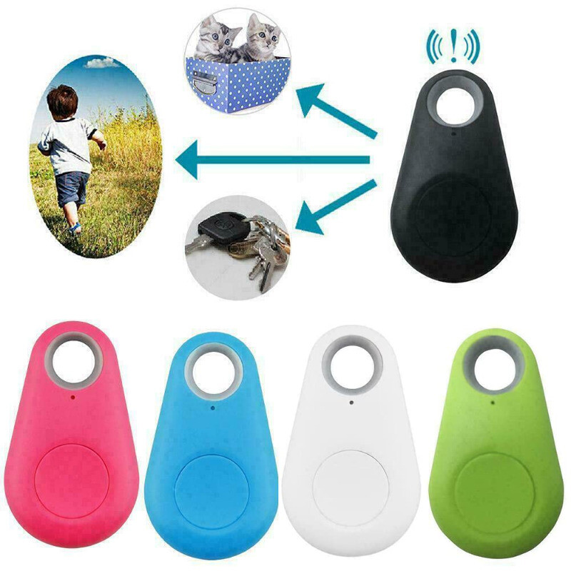 1Pcs Мини моден GPS тракер Anti Lost аларма Безжичен детски портфейл Smart Dog Pets Bluetooth Key Finder Locator Apple Android