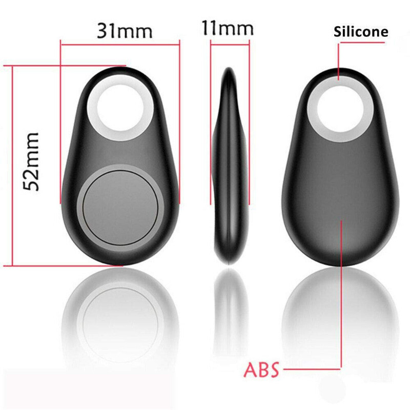 1Pcs Мини моден GPS тракер Anti Lost аларма Безжичен детски портфейл Smart Dog Pets Bluetooth Key Finder Locator Apple Android