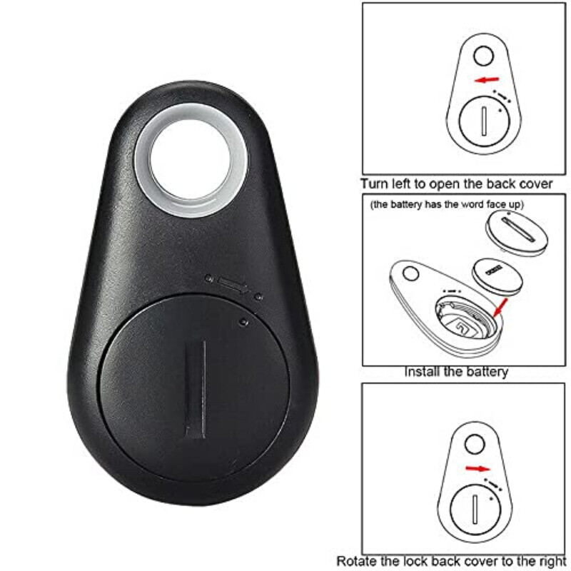 1Pcs Мини моден GPS тракер Anti Lost аларма Безжичен детски портфейл Smart Dog Pets Bluetooth Key Finder Locator Apple Android