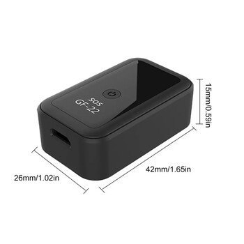 GF22 Car Tracker Magnetic Mini Car GPS Locator Anti-Lost συσκευή παρακολούθησης εγγραφής με φωνητικό έλεγχο Wifi LBS Dropshipping