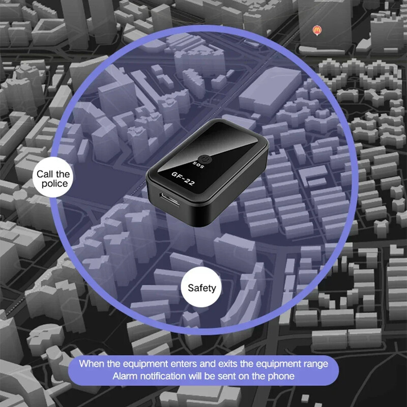 GF22 GPS тракер Anti-Loss Устройство за проследяване в реално време Магнитен позиционер против кражба Автоматична аларма GeoFence История на маршрута