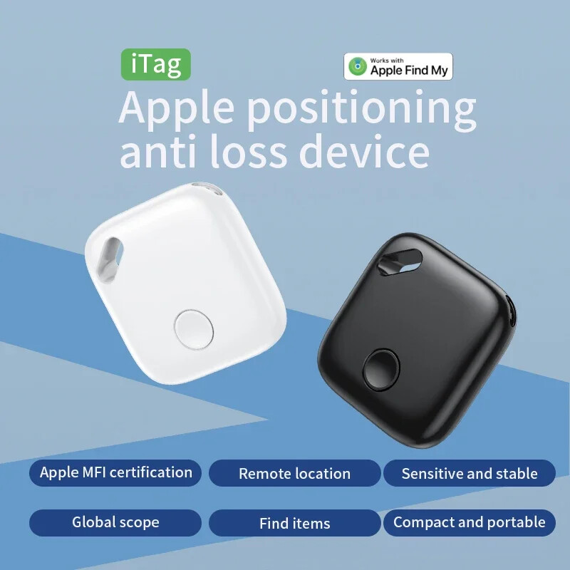 Smart iTag Funcționează cu Find My APP Mini Key Finder Locator Tracker inteligent pentru copii portabil Dispozitiv anti-pierdere pentru sistemul IOS Evaluat MFI