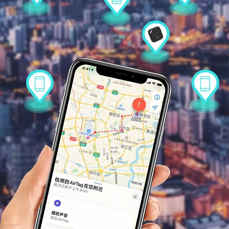 Smart iTag Funcționează cu Find My APP Mini Key Finder Locator Tracker inteligent pentru copii portabil Dispozitiv anti-pierdere pentru sistemul IOS Evaluat MFI