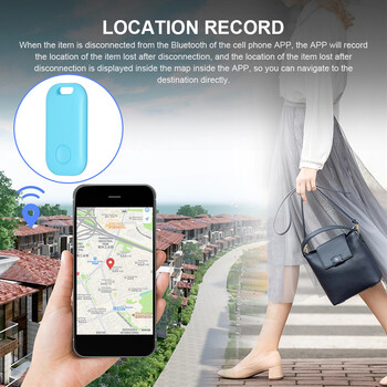 Συμβατό με Bluetooth Global Tracker που λειτουργεί με μπαταρία Smart GPS Locator APP Wireless Child Baglet Finder για Apple iOS 11+