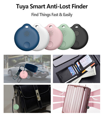 ZLRLMHY Tuya Smart Tag Ασύρματο συμβατό με Bluetooth Tracker Child Bag Wallet Finder Key Finder Anti Lost Alarm Tracker