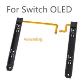 Skirta Nintendo Switch OLED konsolės slankioji dešinė ir kairė LR slankioji bėgelis su lanksčiu kabeliu SwitchOLED konsolei NS