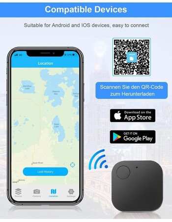 Mini Anti Loss Device Tracker Συμβατό με Bluetooth Ηλικιωμένα παιδιά Εξοπλισμός πρόληψης απώλειας κατοικιδίων Ηλικιωμένος SOS Tracker