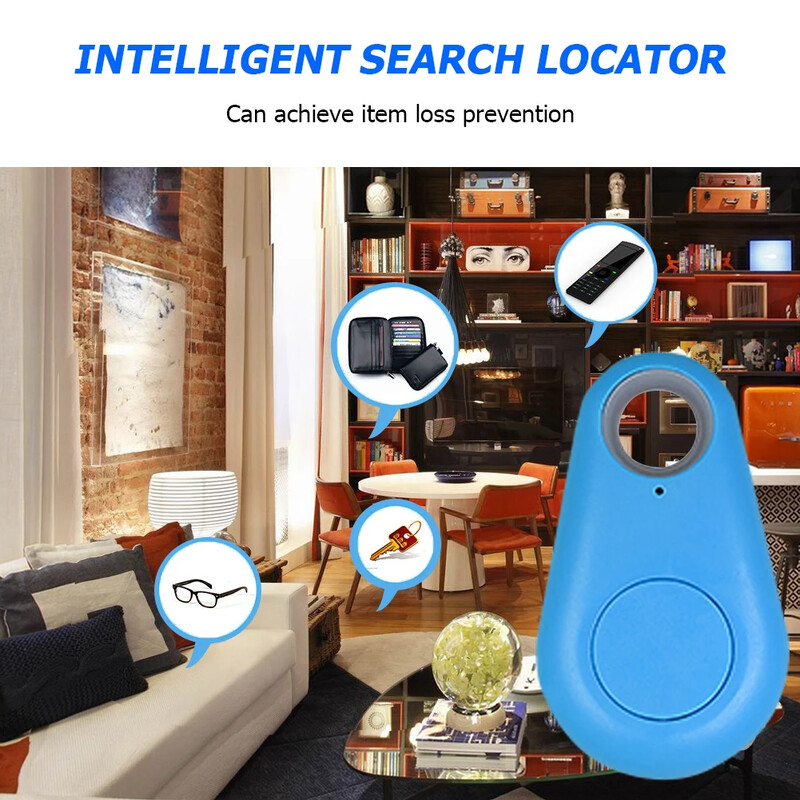 Mini GPS Tracker Localizator wireless Bluetooth mobil Găsitor de urmărire a cheilor pentru animale de companie Geanta pentru copii Portofel agățat pandantiv Localizator electronic