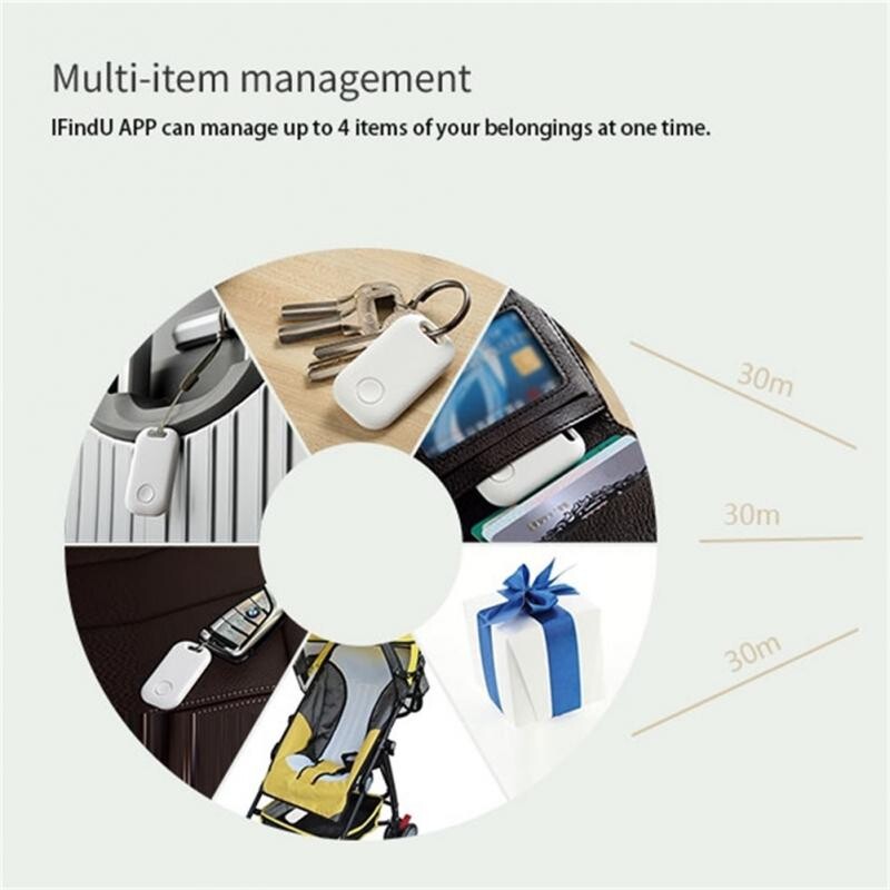 Mini GPS Tracker pentru copii, câine, animale de companie, chei, găsitor de chei, alarmă anti-pierdere Bluetooth, etichetă de aer inteligentă, fără fir pentru geanta pentru copii, localizator pentru portofel