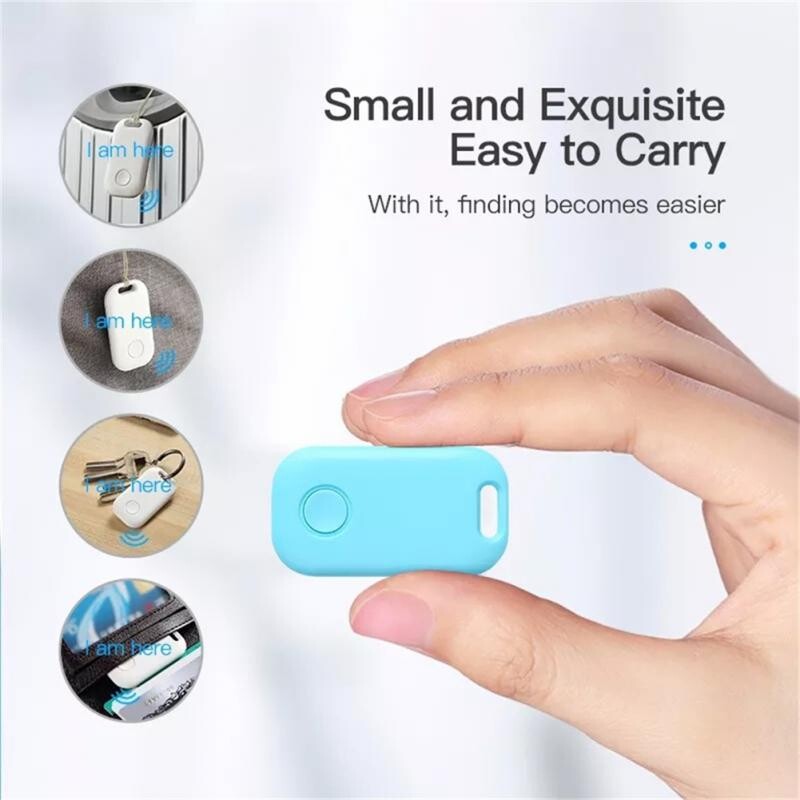 Mini GPS Tracker pentru copii, câine, animale de companie, chei, găsitor de chei, alarmă anti-pierdere Bluetooth, etichetă de aer inteligentă, fără fir pentru geanta pentru copii, localizator pentru portofel