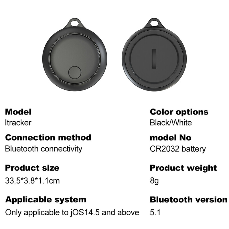 Nutikas GPS-jälgija leidja lokaator Töö Apple'iga Leia minu rakendus Bluetooth-ühilduv 5.1 üksused Kaotatud jälgija eakate lemmikloomade laste leidja