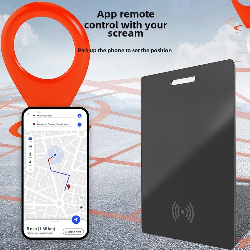 Findmy töötab Apple Airtag Locatoriga Üliõhuke traadita laadimiskaardi rahakott, kaotsiminekukindel lapse lokaator