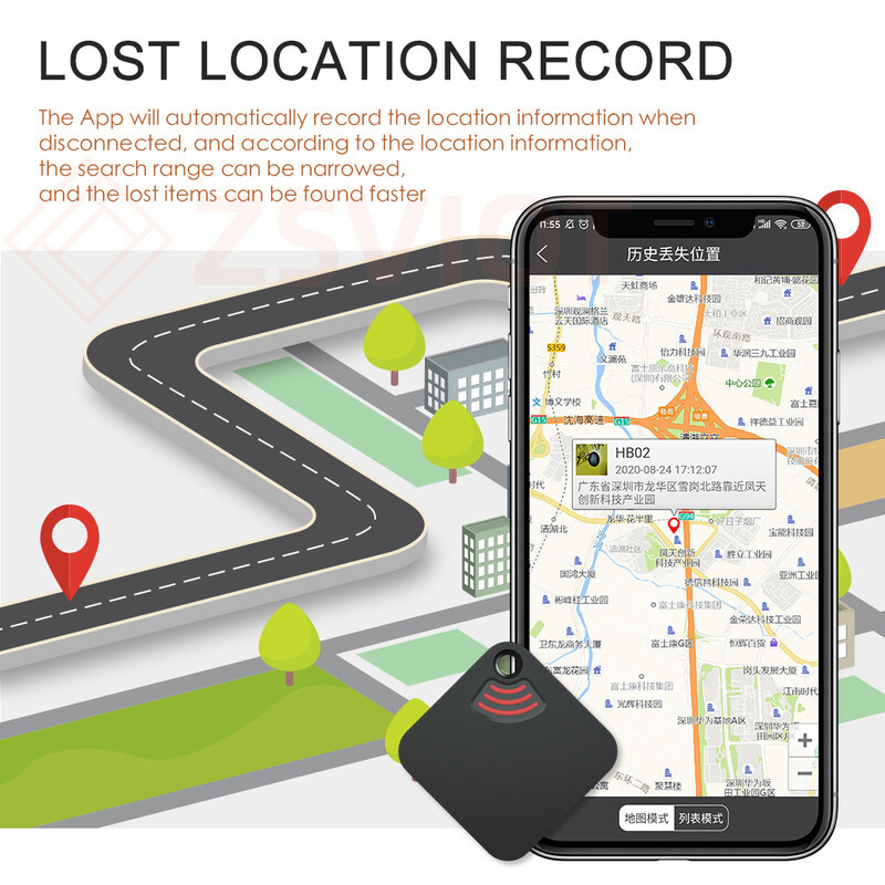 Aplicația Tuya Alarmă anti-pierdere Dispozitiv anti-pierdere Bluetooth Căutare inteligentă Alarma Tile Portofel Chei Localizator alarmă Copii Animale de companie în timp real