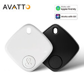 AVATTO Smart Bluetooth GPS Tracker Work for Apple Find My APP Anti Lost Reminder Device Locator Auto Key Pet Kids Finder