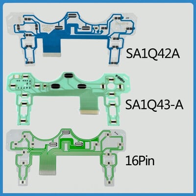 10Pcs Conductive Film SA1Q43-A 16PIN SA1Q42A for Sony PlayStation 2 PS2 Controller Gamepad Conductive Film Key Flex Cable Part