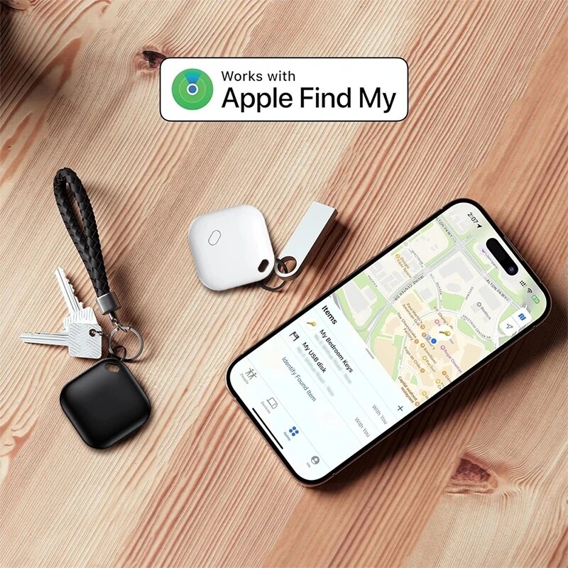 Cu Apple Găsește-mi dispozitivul de memento anti-pierdut Tracker Bluetooth Evaluat MFI Găsește chei pentru copii pentru animale de companie Tracker de etichete inteligente la distanță lungă