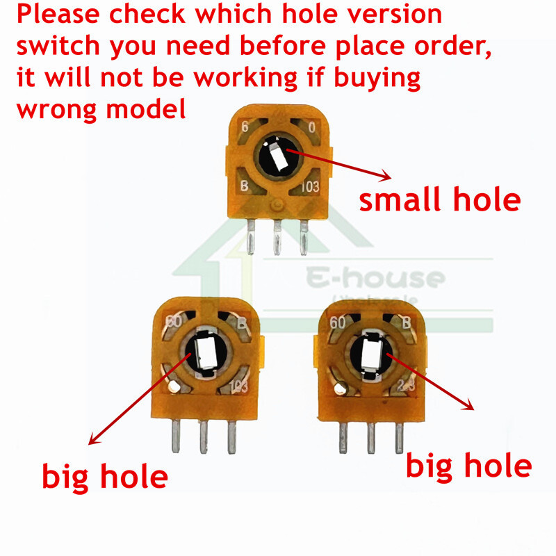 50 tk 3D analoog mikrolüliti andur Playstation 4 PS4 PS5 kontrolleri jaoks 3D pöidla telje takistite potentsiomeeter Xbox One jaoks