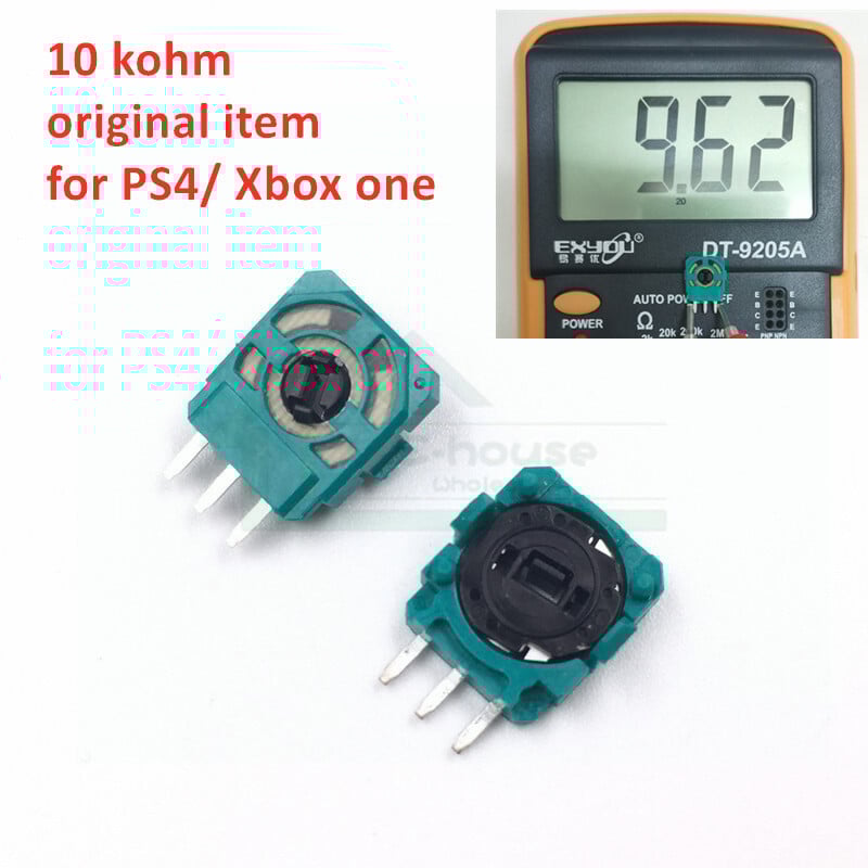 50 tk 3D analoog mikrolüliti andur Playstation 4 PS4 PS5 kontrolleri jaoks 3D pöidla telje takistite potentsiomeeter Xbox One jaoks
