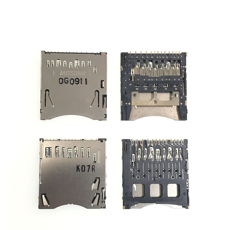 1PC skirtas 3DS SD žaidimų kortelių skaitytuvui lizdo dėklo lizdo plokštės jungtis, skirta 2DS 3DS konsolės priedams pakeisti