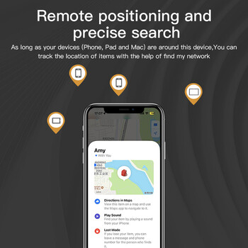 Μίνι συσκευή παρακολούθησης για Apple Find My Key Smart Tag Child Finder Pet Car Lost Tracker Έξυπνο σύστημα παρακολούθησης Bluetooth IOS