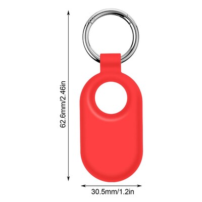Anglies pluošto stiliaus dėklas, apsaugantis nuo pametimo kuprinės raktų pakabukas TPU minkštas silikoninis apsauginis galinis dangtelis, skirtas Samsung Galaxy Smart Tag 2