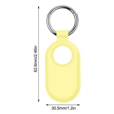 Anglies pluošto stiliaus dėklas, apsaugantis nuo pametimo kuprinės raktų pakabukas TPU minkštas silikoninis apsauginis galinis dangtelis, skirtas Samsung Galaxy Smart Tag 2