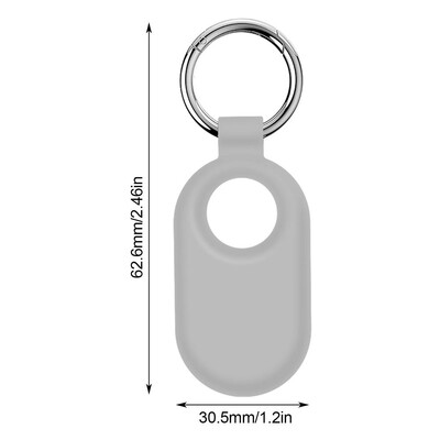 Anglies pluošto stiliaus dėklas, apsaugantis nuo pametimo kuprinės raktų pakabukas TPU minkštas silikoninis apsauginis galinis dangtelis, skirtas Samsung Galaxy Smart Tag 2