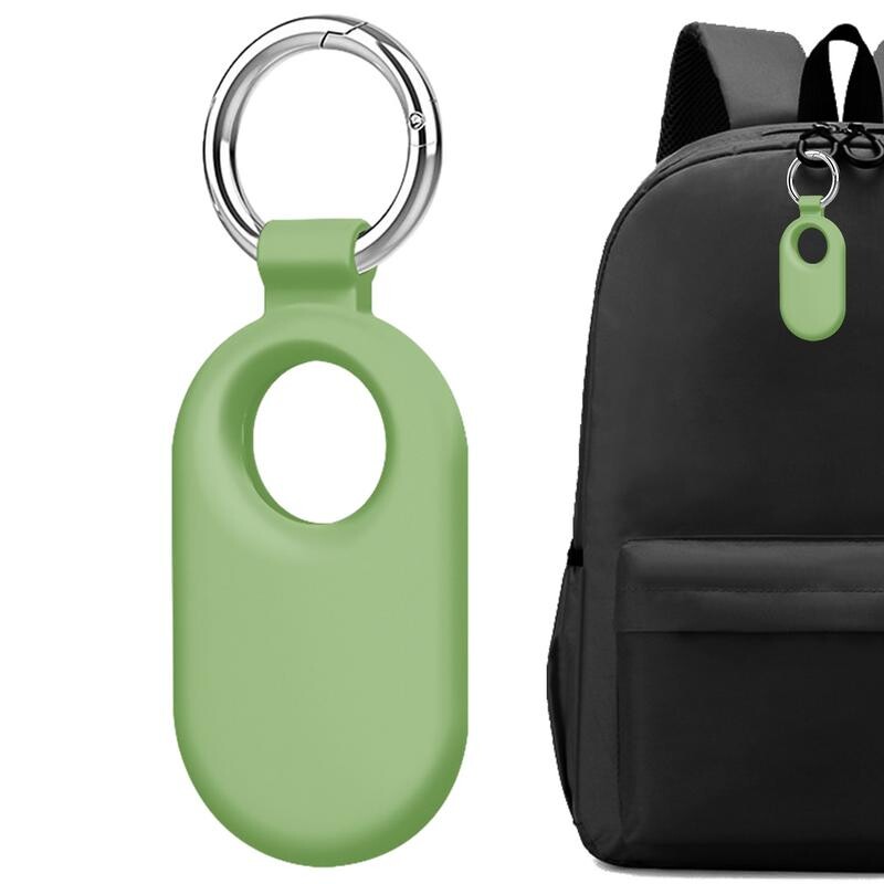 Anglies pluošto stiliaus dėklas, apsaugantis nuo pametimo kuprinės raktų pakabukas TPU minkštas silikoninis apsauginis galinis dangtelis, skirtas Samsung Galaxy Smart Tag 2