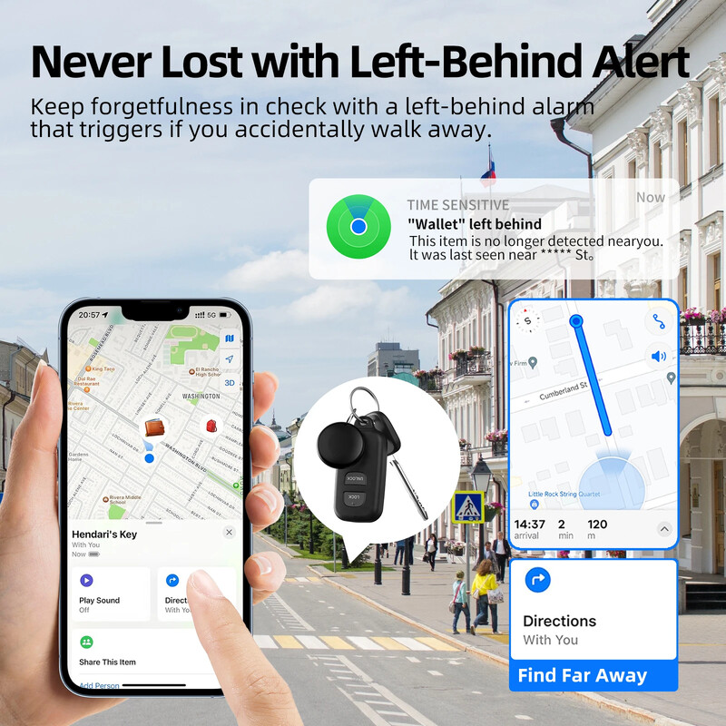 Mini GPS sekimo priemonė, skirta Apple iOS sistemai Find My APP oro žyma Vaikų ieškiklis naminių gyvūnėlių dviračio krepšio praradimo stebėjimo priemonė Išmanioji Bluetooth oro žyma