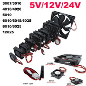 4010 12025 8010 30mm dc 5V 12V 24V Ventilator de răcire Carcasa motorului fără perii Silențios 40MM 50MM 60MM 80MM 120MM pentru imprimare 3D 2PIN J17