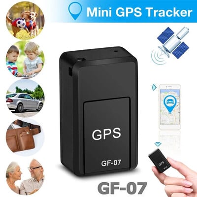 GF-07 Mini Car GPS Tracker Anti-Lost Device GPS Tracer Anti-Theft Locator Anti-Theft Locator Силно магнитно монтиране Устройство за позициониране на SIM съобщения