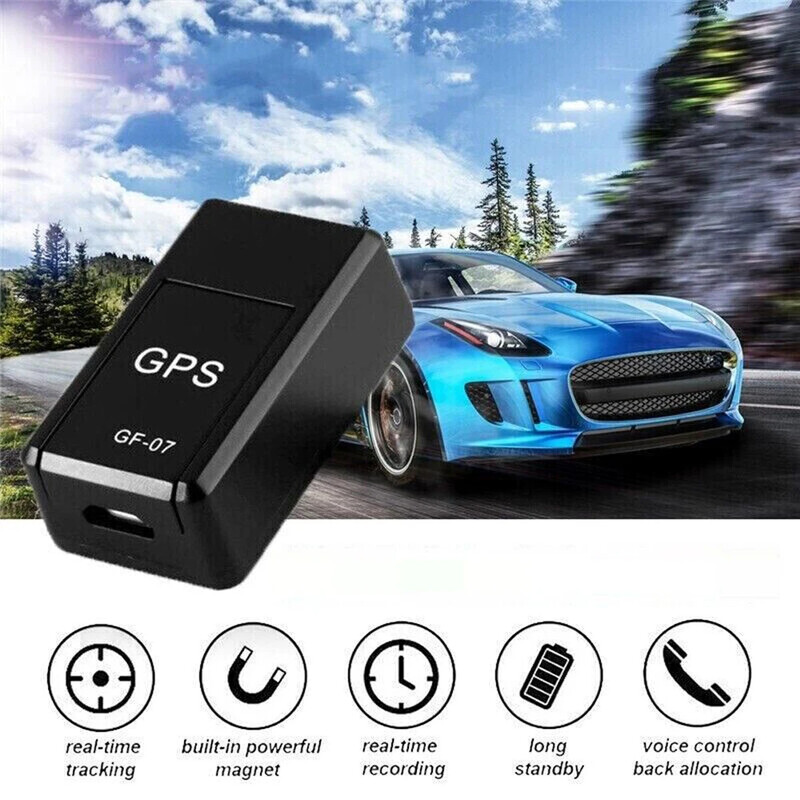 GF-07 mini automobilinis GPS sekimo įrenginys, apsaugantis nuo praradimo realiuoju laiku GPS sekimo įrenginys, apsaugantis nuo vagystės, stiprus magnetinis SIM pranešimų padėties nustatymo įrenginys