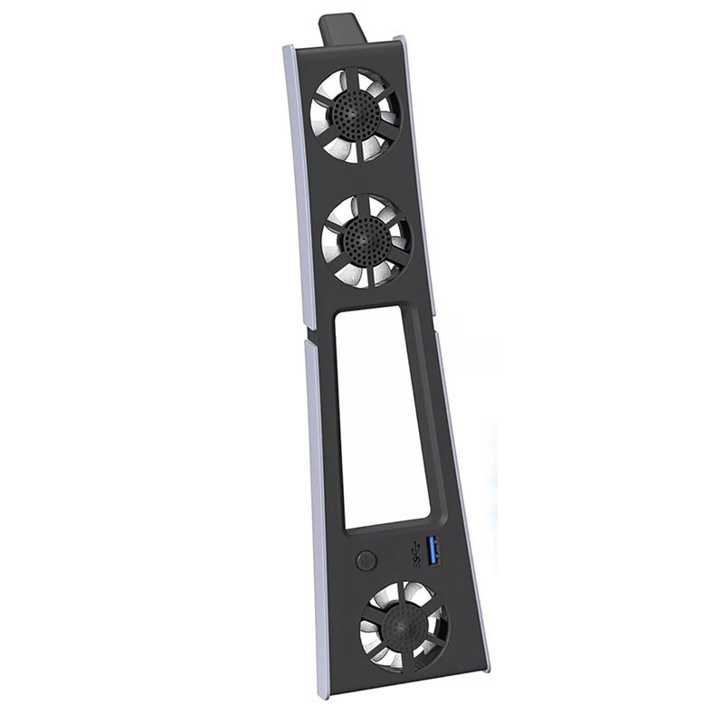 Ventilator de răcire silențios îmbunătățit pentru consola PS5 Slim (digitală/disc) cu lumini LED Sistem de răcire eficient pentru Playstation 5 Slim