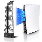 PS5 Ventilator za hlađenje s LED svjetlom za Playstation 5 Digital Edition/Disc Edition USB priključak Hladnjak Gaming Dodaci Sustav hlađenja