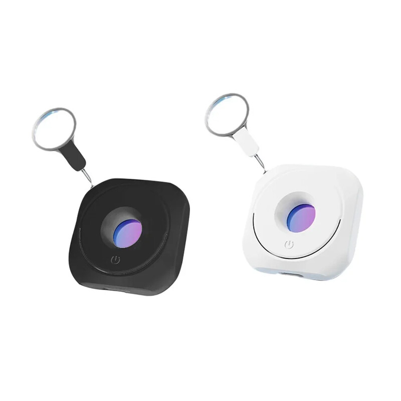 Kaasaskantav turvakaitse hotelli riietusruumi avaliku vannitoa nööpaugu jaoks peidetud läätse tuvastamise vidina avameelse kaamera detektor