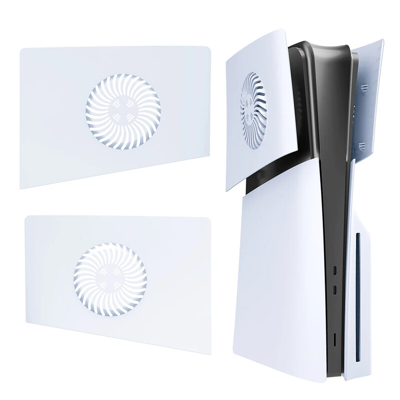 PS5 õhukese Playstation 5 õhukese konsooli esipaneelile koos jahutusventiiliga ülemise ülaosa asendatava esipaneeli kaitsekattega