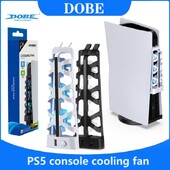 za PS5 konzolu Ventilator za hlađenje za PS5 konzolu Stražnji plavi svjetlosni radijator za PS5 Ventilator za hlađenje Gaming dodaci TP5-1523