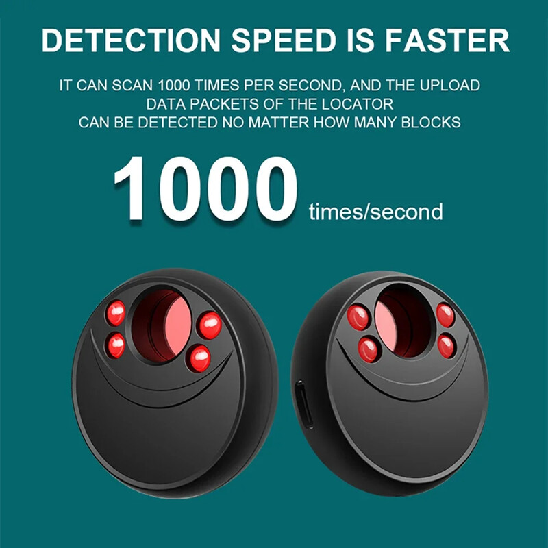 X17 Детектор за камера за скрита камера Преносим Pinhole Hidden Lens Detect Gadget Anti-Peeping Camera Finder Защита на сигурността