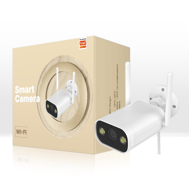 WiFi Tuya nutikas välikaamera 3MP liikumistuvastusega värviline öönägemine kahesuunalise heliga turvamonitor