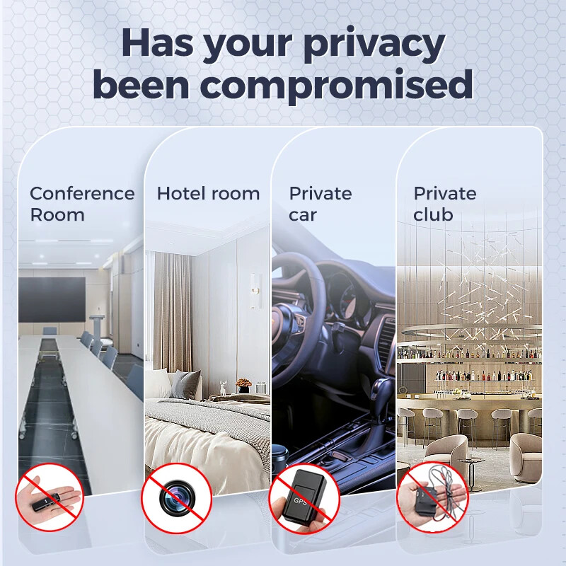 T01 Mini detector de cameră anti-spion Scaner de cameră ascunsă Pen pentru a asculta cu urechea Mini dispozitiv de securitate GPS Radio Frecvență Găsitor de semnal RF