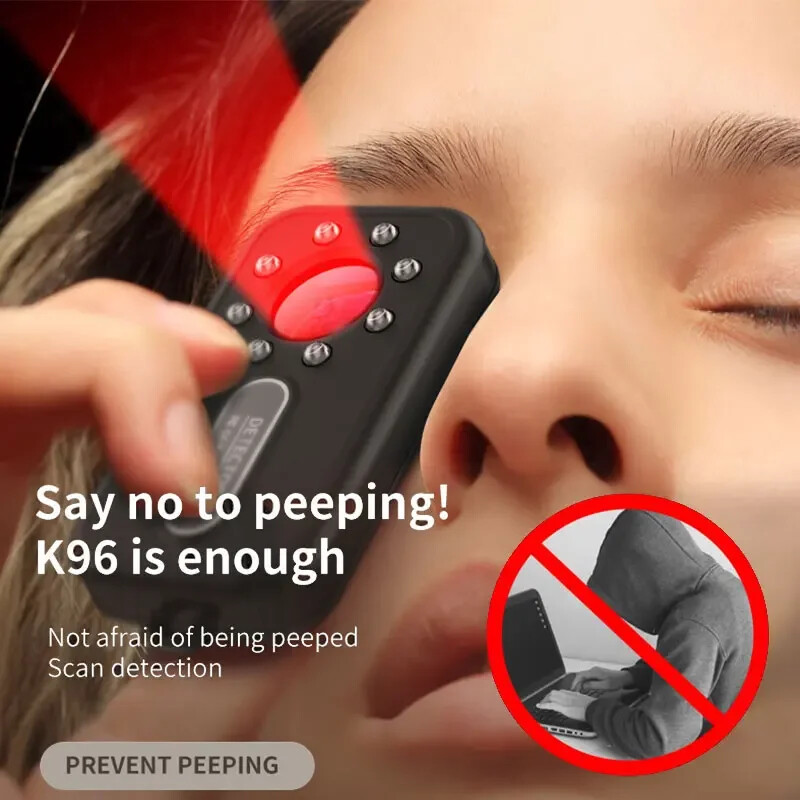 Mini prijenosni detektor skrivene kamere Anti Candid Cam objektiv RF LED skener infracrvenog signala Špijunski kamkorder Bežični pronalazač alarma za greške