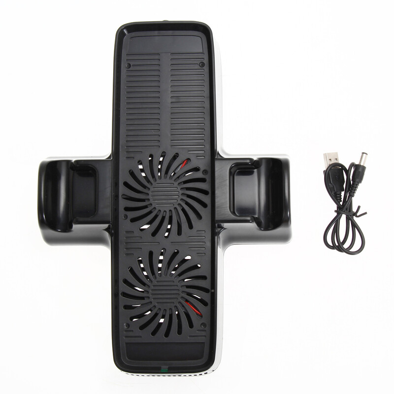 Ventilator de răcire consolă pentru controler de joc XBOX 360 Ventilator de răcire ABS Dispersia căldurii cu suport dublu de andocare Accesorii pentru cablu USB
