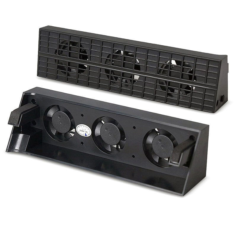 Hladnjak za PS4 konzolu, ventilator za hlađenje za PS4 USB vanjski 3 ventilatora Super Turbo kontrola temperature za konzolu Playstation 4