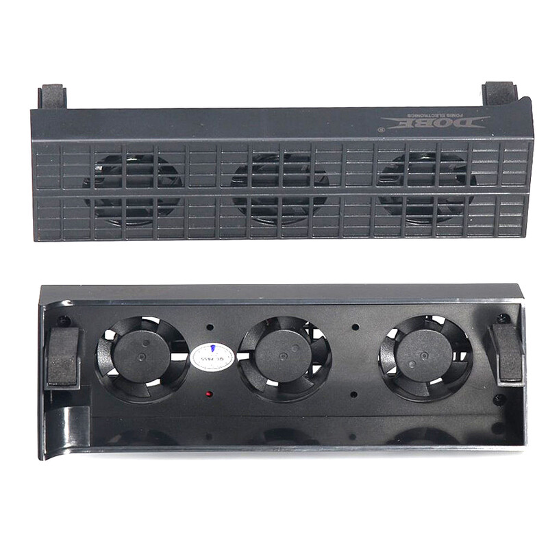 Hladnjak za PS4 konzolu, ventilator za hlađenje za PS4 USB vanjski 3 ventilatora Super Turbo kontrola temperature za konzolu Playstation 4