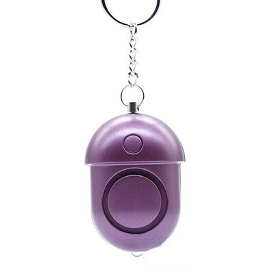 Isiklik alarmi ründealarm, 130 Db isikliku turvahäire võtmehoidja LED hädaolukorra ellujäämise vägistamisvastase sireeniga, roosa kuld