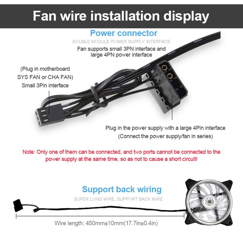 Нов компютърен корпус 120 мм вентилатор RGB 3PIN цветна лампа радиатор охладител Mute PC 12V DC ARGB вентилатор шаси вентилатори процесор охладител