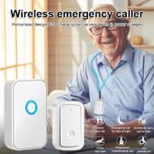 Bežični dojavljivač za starije osobe Dojavljivač za starije osobe SOS tipka za alarm Pametni poziv Punjenje sustava Može se postaviti uzicu Pogodno za obiteljsku bolnicu itd.