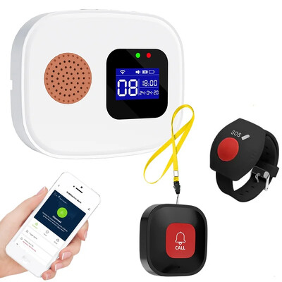 SOS Caregiver Pager Tipka za poziv Pozivno zvono Tipke za uzbunu za pacijente Starije osobe Kućni prijenosni sustav za poziv medicinske sestre Alarm za krevet