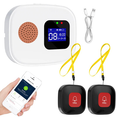 SOS Caregiver Pager Tipka za poziv Pozivno zvono Tipke za uzbunu za pacijente Starije osobe Kućni prijenosni sustav za poziv medicinske sestre Alarm za krevet